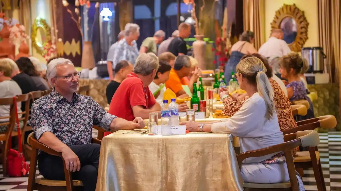 dinner at gazebo shinta